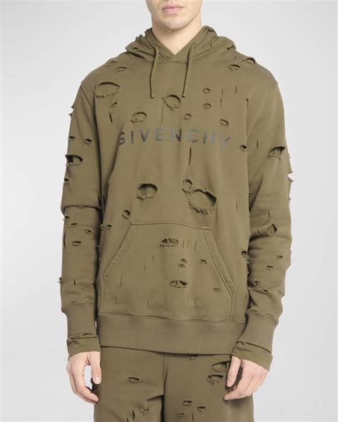 blurred givenchy paris hoodie price|givenchy men's destroyed hoodie.